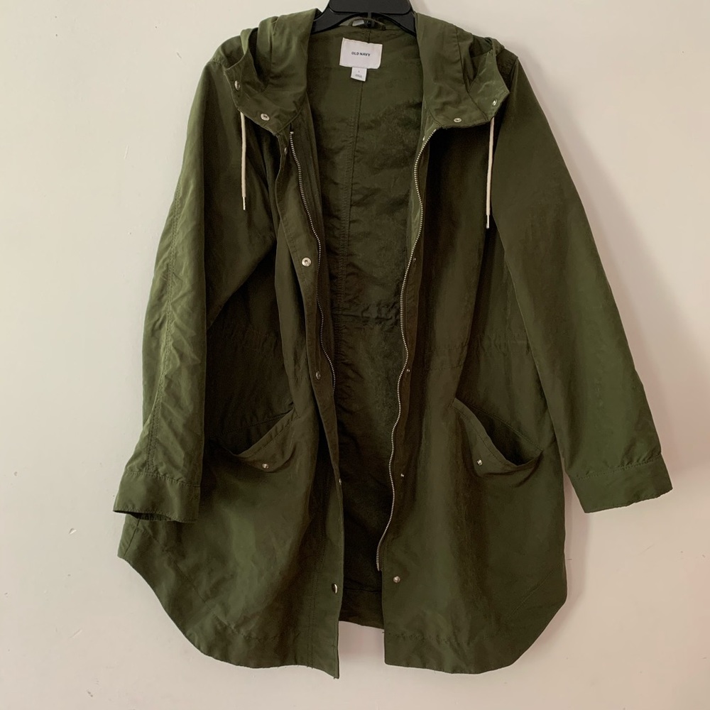 Old Navy Green Rain Coat
